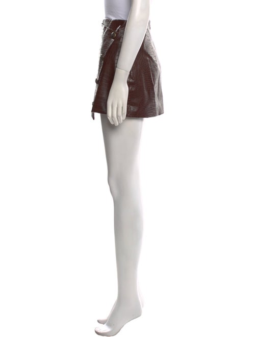 Veronica Beard Faux Leather Mini Skirt