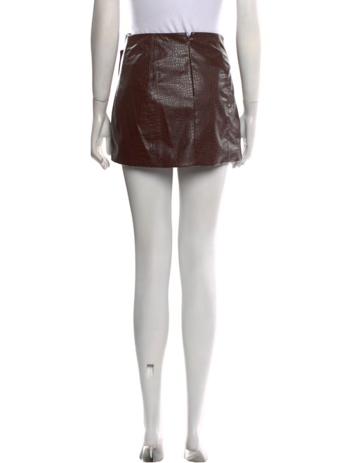 Veronica Beard Faux Leather Mini Skirt