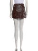 Veronica Beard Faux Leather Mini Skirt