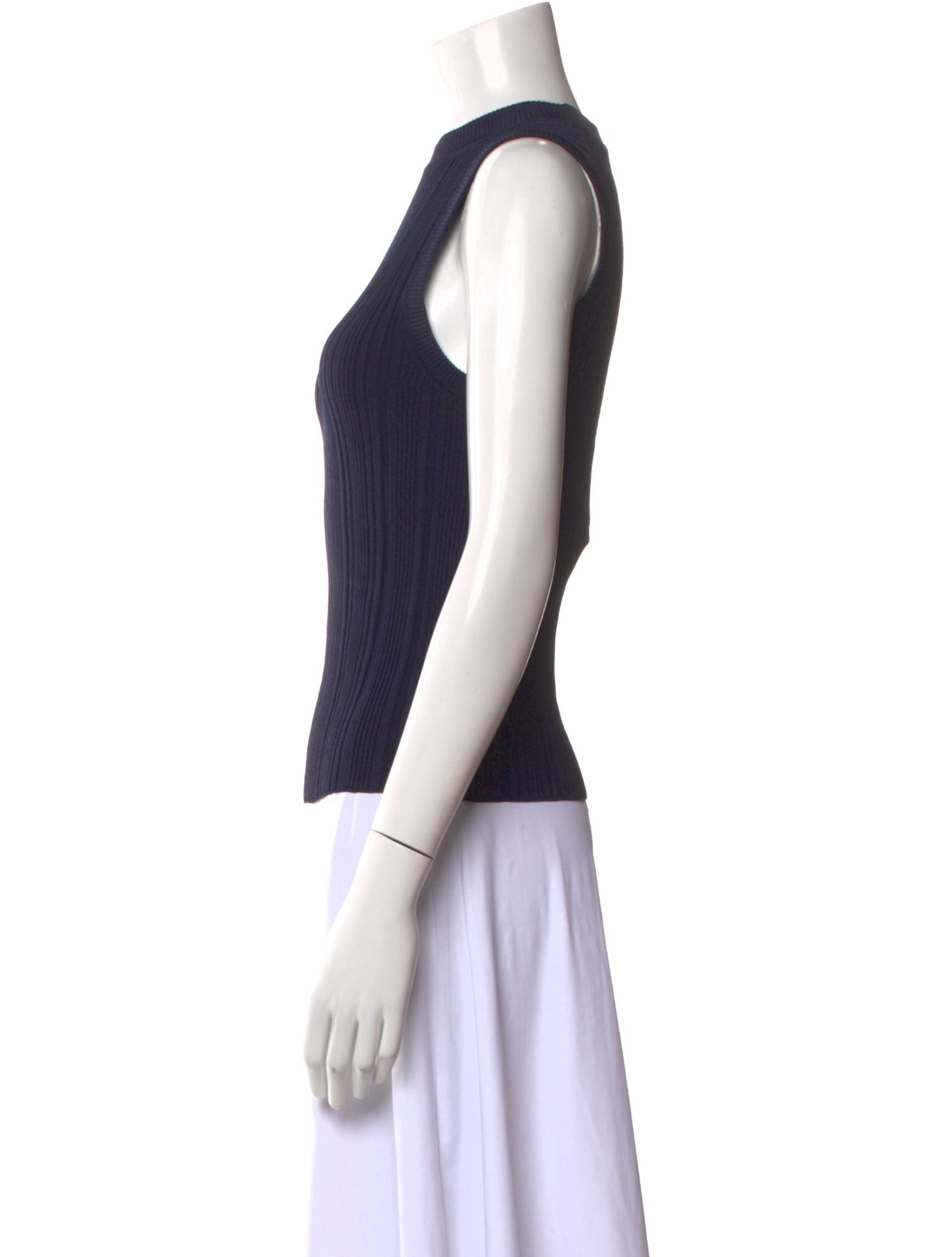Veronica Beard Crew Neck Sleeveless Top