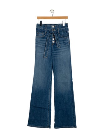 Veronica Beard High-Rise Wide Leg Jeans
