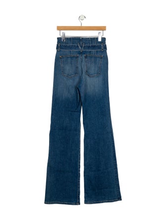 Veronica Beard High-Rise Wide Leg Jeans