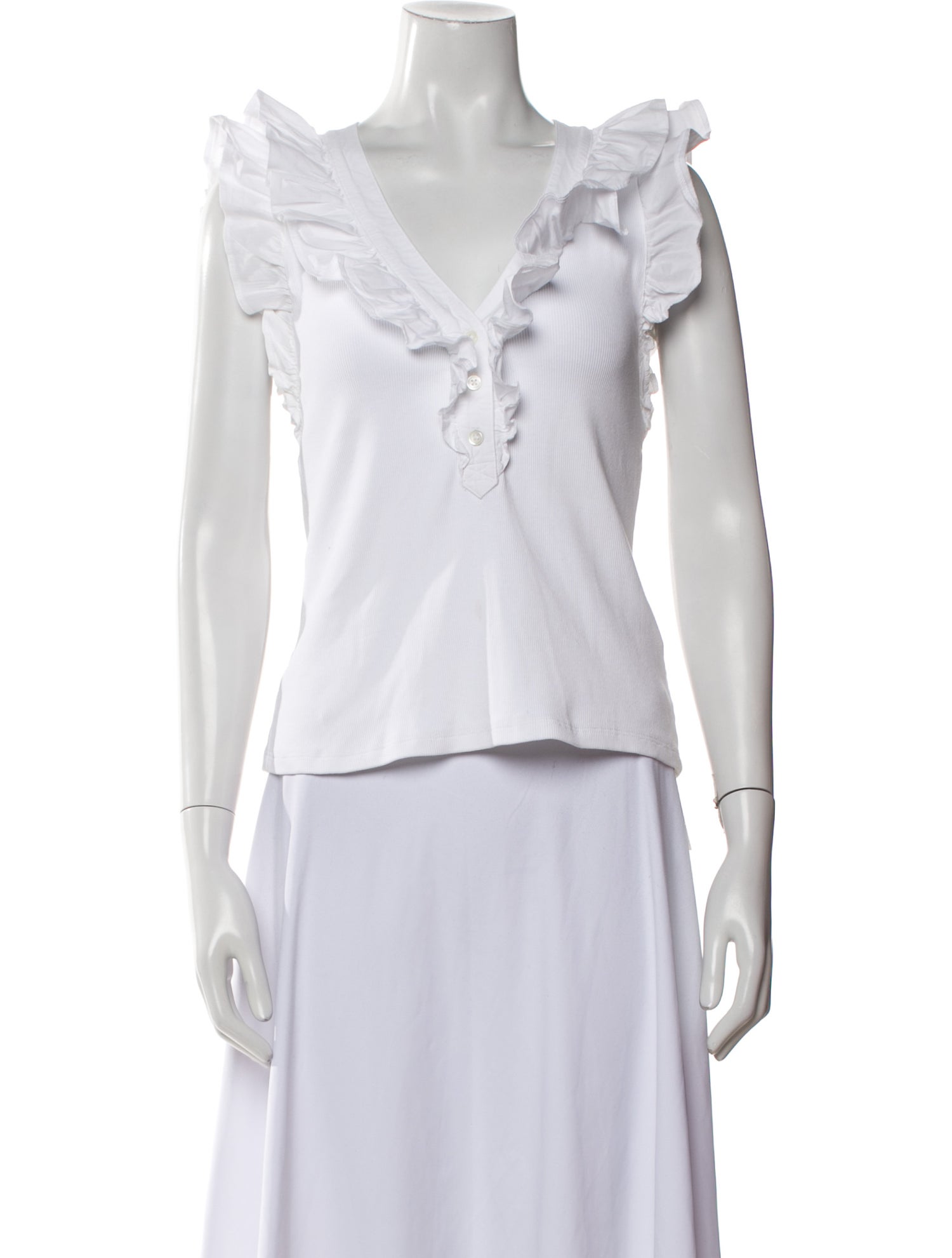 Veronica Beard V-Neck Sleeveless Top