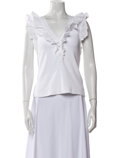 Veronica Beard V-Neck Sleeveless Top