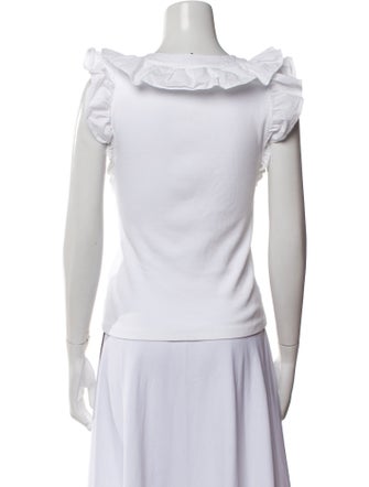 Veronica Beard V-Neck Sleeveless Top