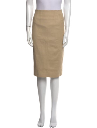 Veronica Beard Linen Knee-Length Skirt