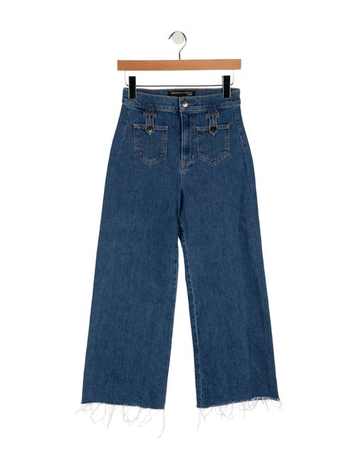 Veronica Beard High-Rise Wide Leg Jeans