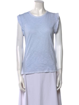 Veronica Beard Scoop Neck Short Sleeve T-Shirt