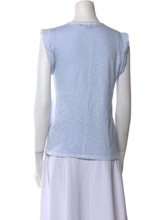 Veronica Beard Scoop Neck Short Sleeve T-Shirt