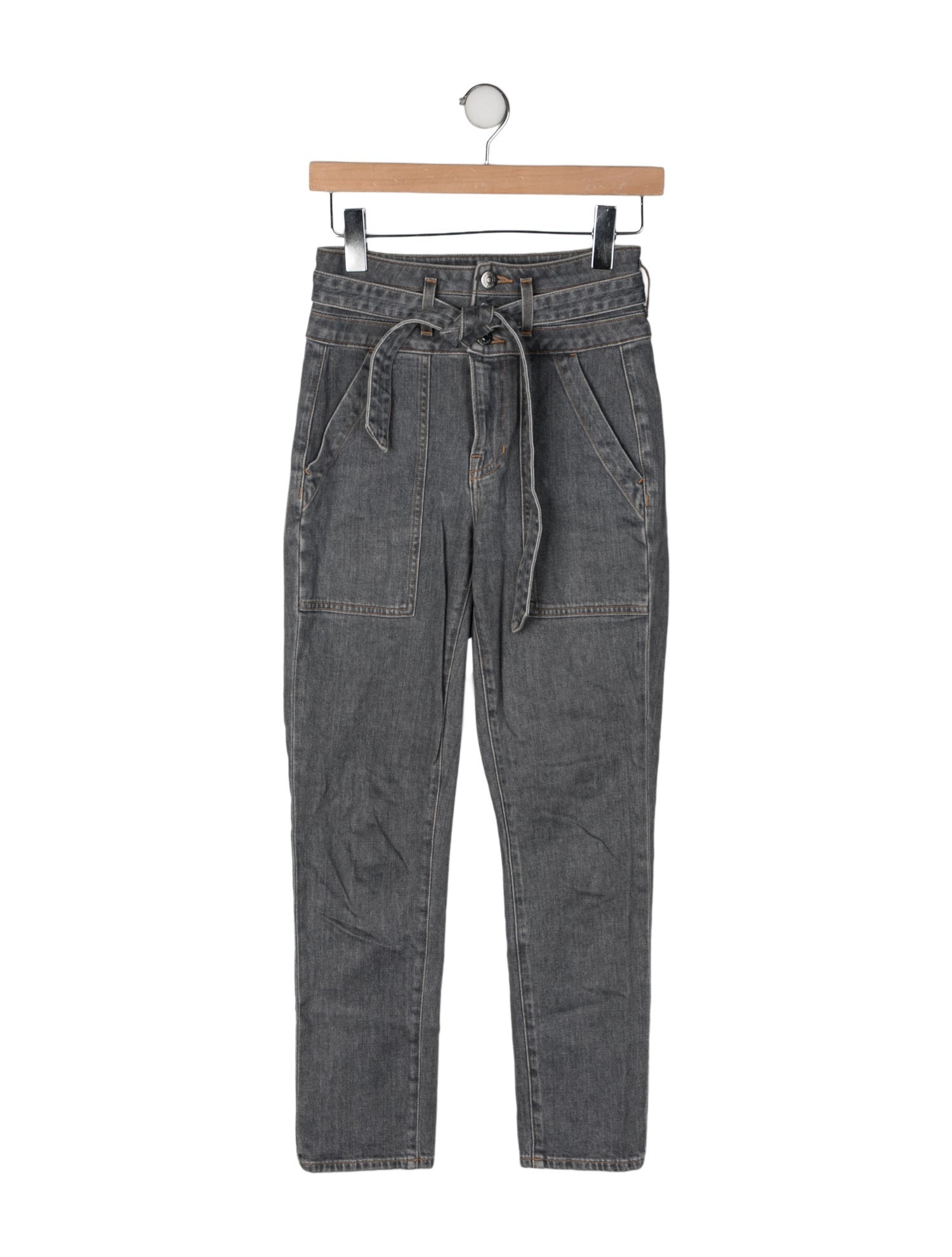 Veronica Beard High-Rise Straight Leg Jeans