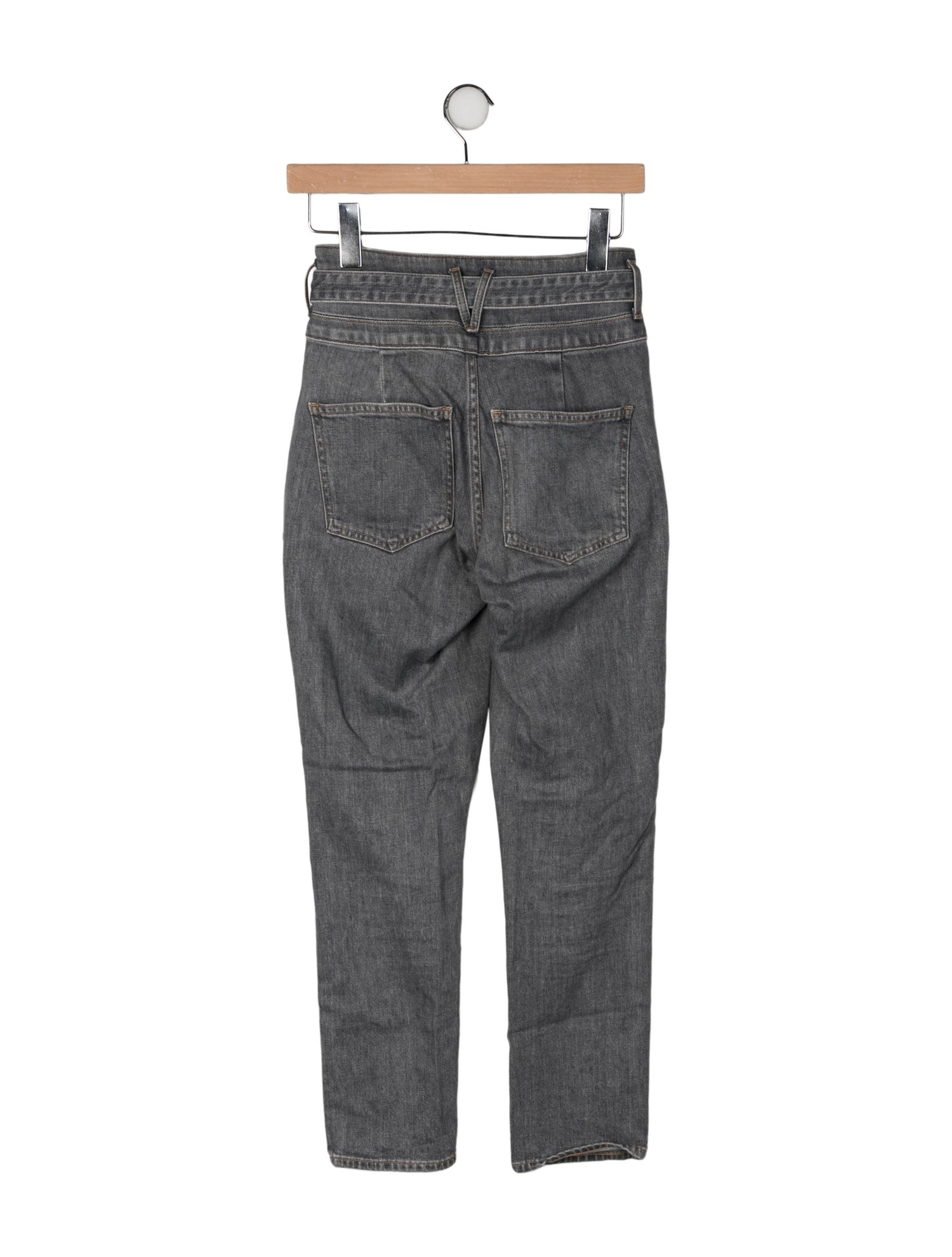 Veronica Beard High-Rise Straight Leg Jeans