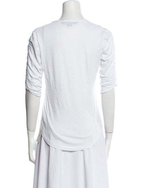 Veronica Beard Crew Neck Three-Quarter Sleeve T-Shirt