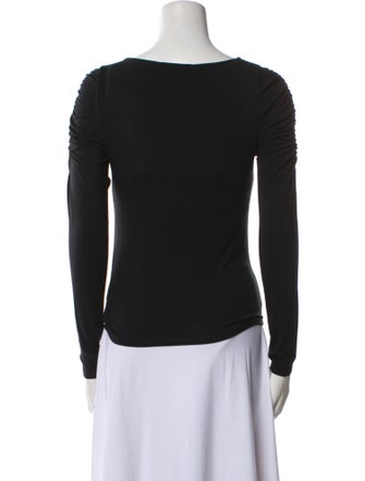 Veronica Beard V-Neck Long Sleeve Top
