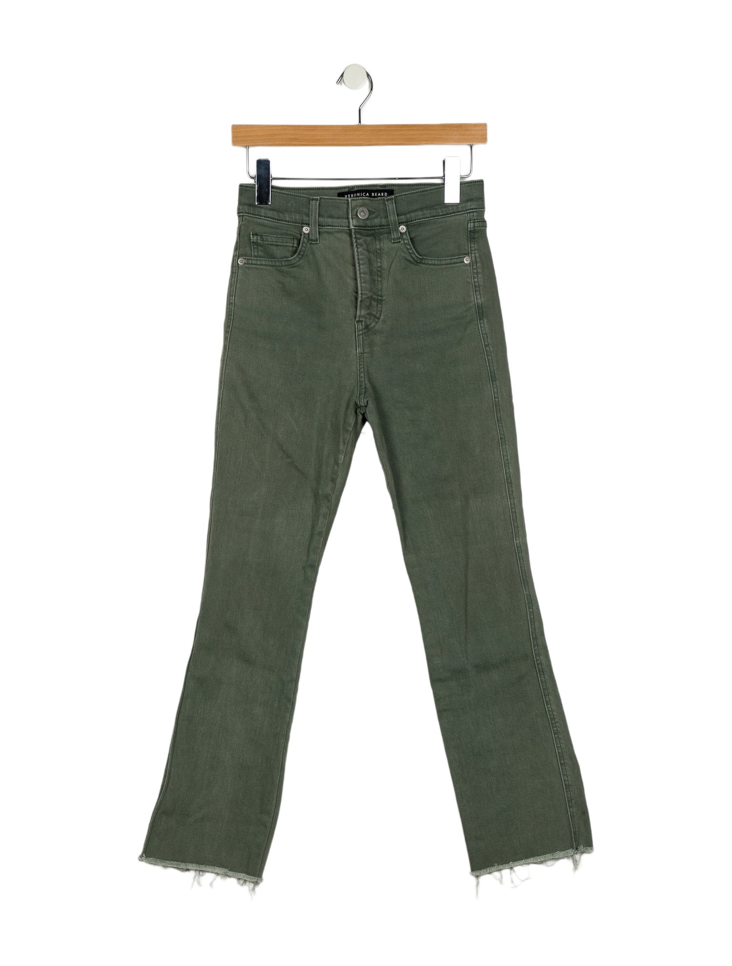 Veronica Beard Mid-Rise Straight Leg Jeans