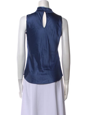 Veronica Beard Satin Cowl Neck Top