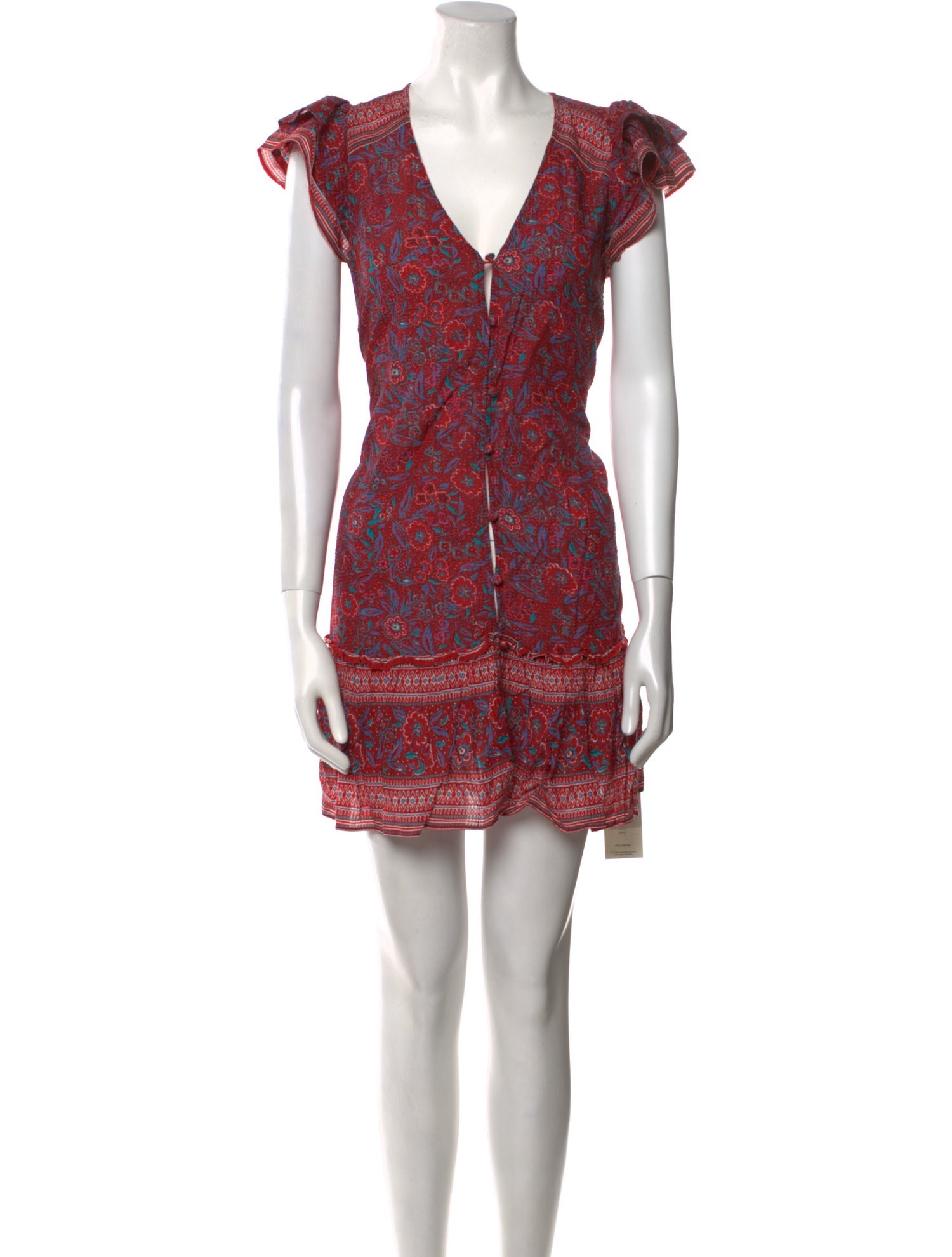 Veronica Beard Floral Print Mini Dress