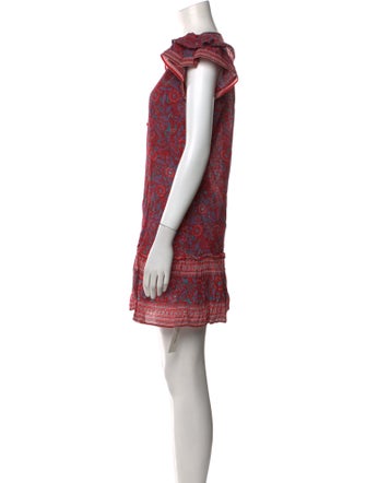 Veronica Beard Floral Print Mini Dress