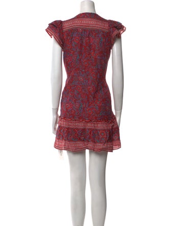 Veronica Beard Floral Print Mini Dress