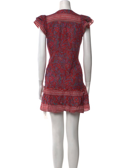 Veronica Beard Floral Print Mini Dress