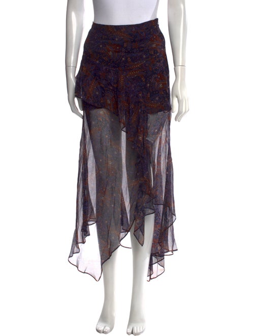 Veronica Beard Silk Midi Length Skirt