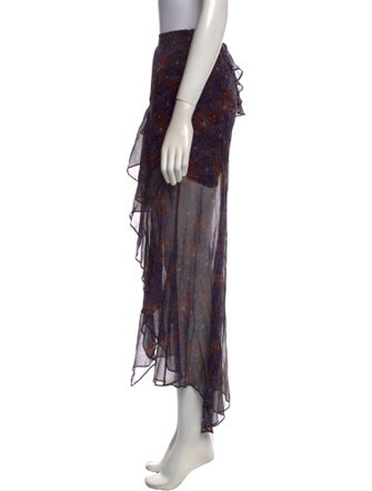 Veronica Beard Silk Midi Length Skirt