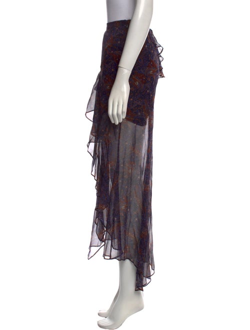 Veronica Beard Silk Midi Length Skirt