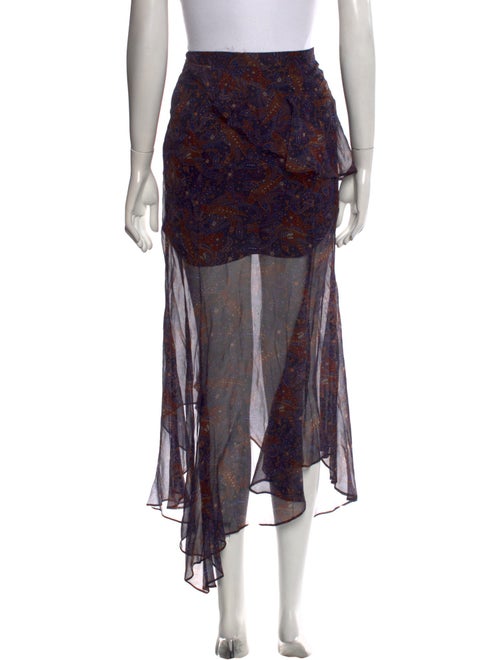 Veronica Beard Silk Midi Length Skirt