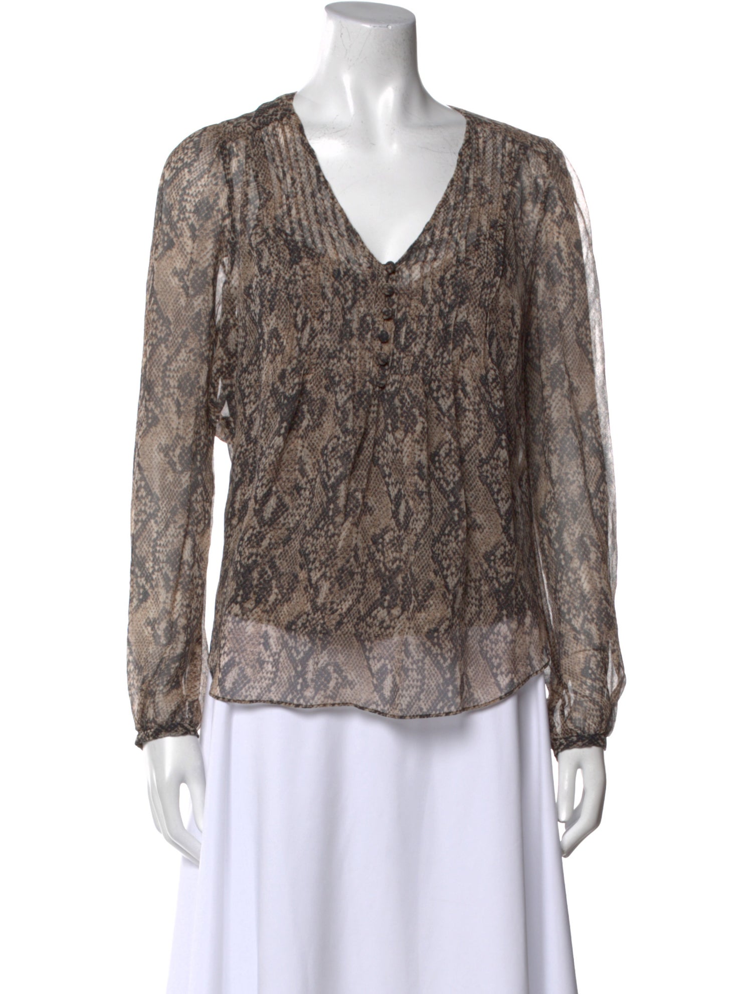 Veronica Beard Silk Printed Blouse