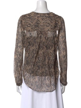 Veronica Beard Silk Printed Blouse