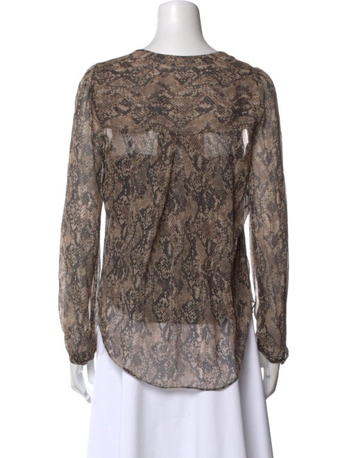 Veronica Beard Silk Printed Blouse