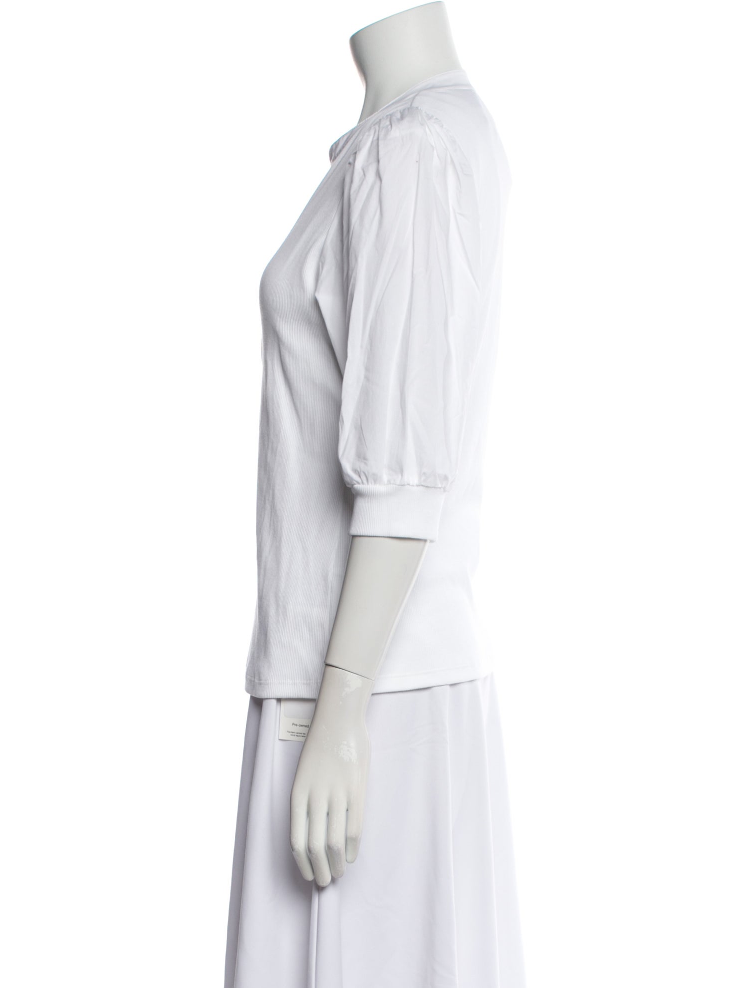 Veronica Beard V-Neck Three-Quarter Sleeve Polo w/ Tags