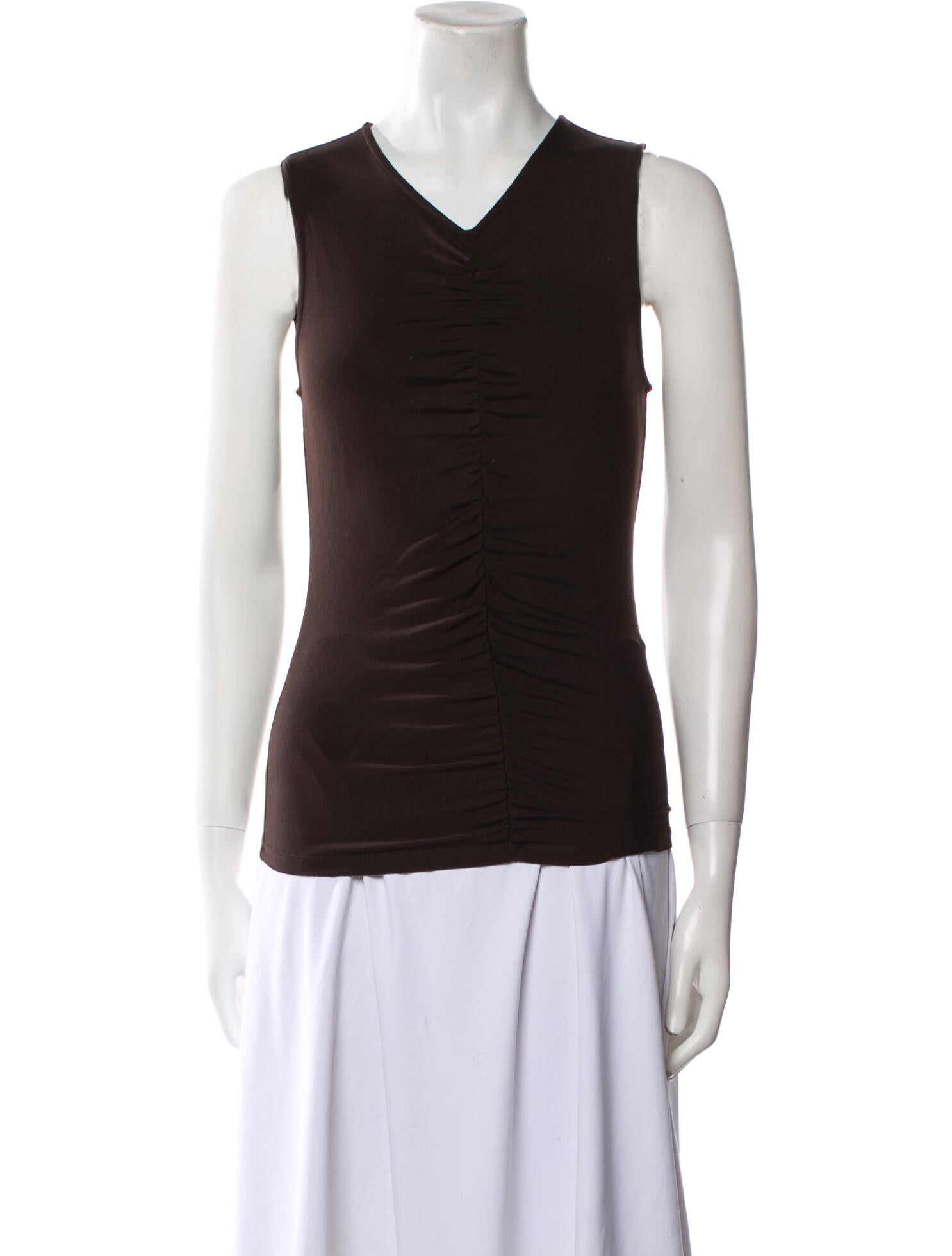 Veronica Beard V-Neck Sleeveless Top