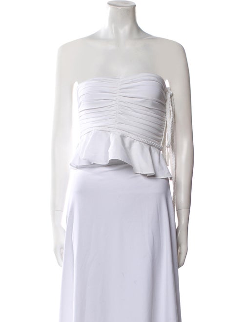 Veronica Beard Strapless Crop Top