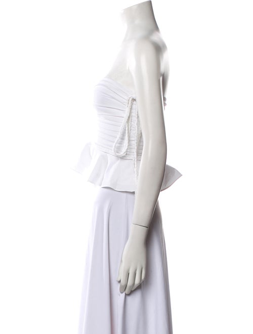 Veronica Beard Strapless Crop Top