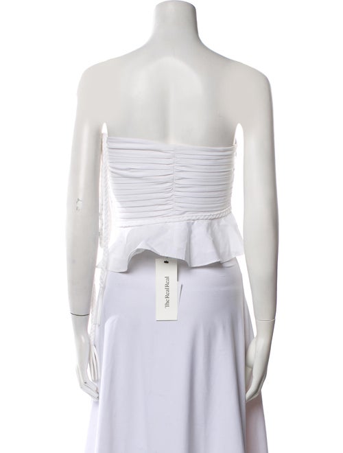 Veronica Beard Strapless Crop Top