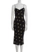 Veronica Beard Floral Print Midi Length Dress