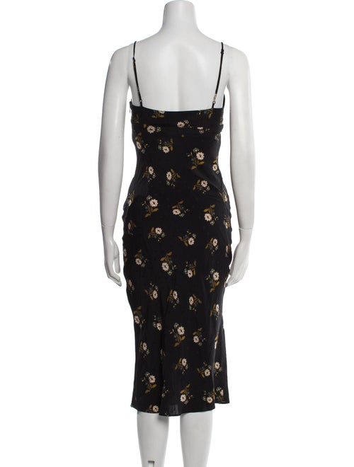 Veronica Beard Floral Print Midi Length Dress