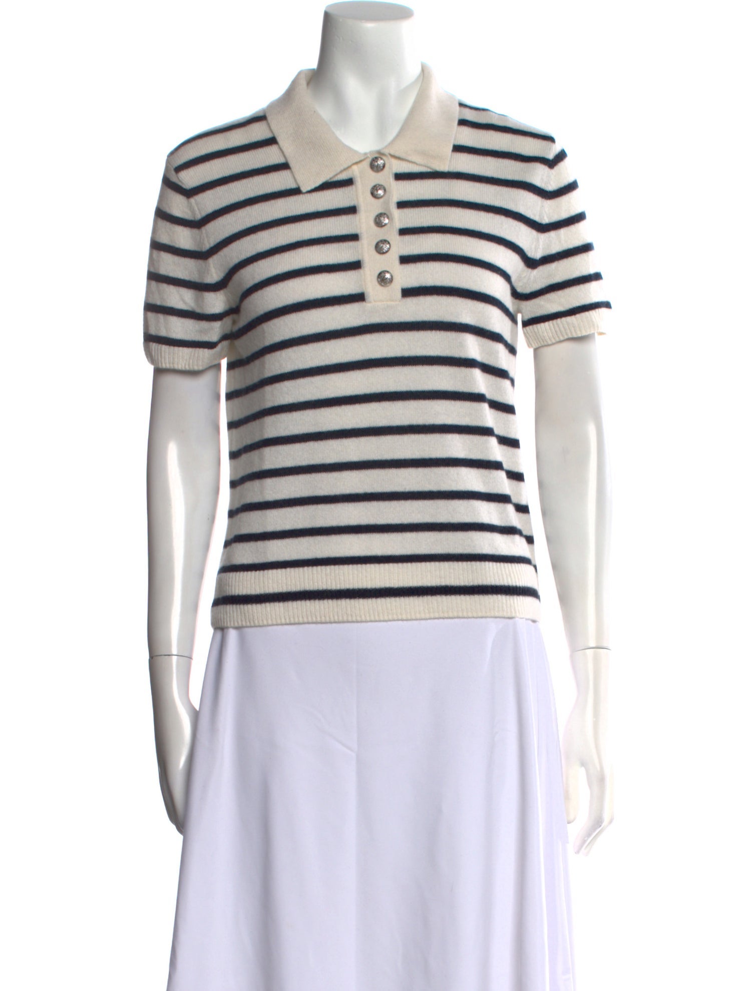 Veronica Beard Cashmere Striped Sweater