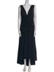 Veronica Beard V-Neck Long Dress