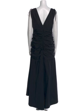 Veronica Beard V-Neck Long Dress