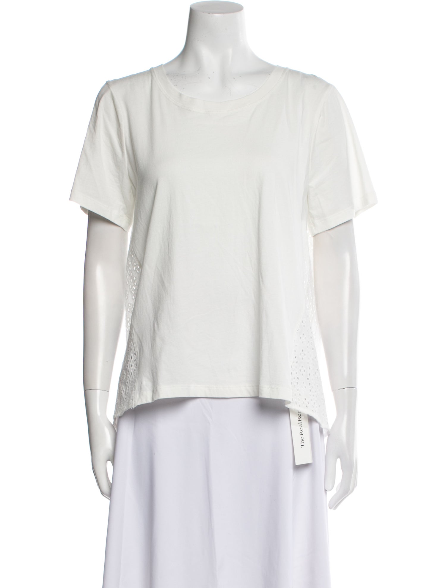 Veronica Beard Bateau Neckline Short Sleeve T-Shirt