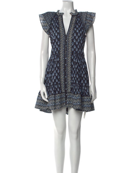 Veronica Beard Printed Mini Dress