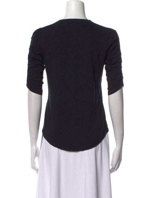 Veronica Beard Crew Neck Three-Quarter Sleeve T-Shirt