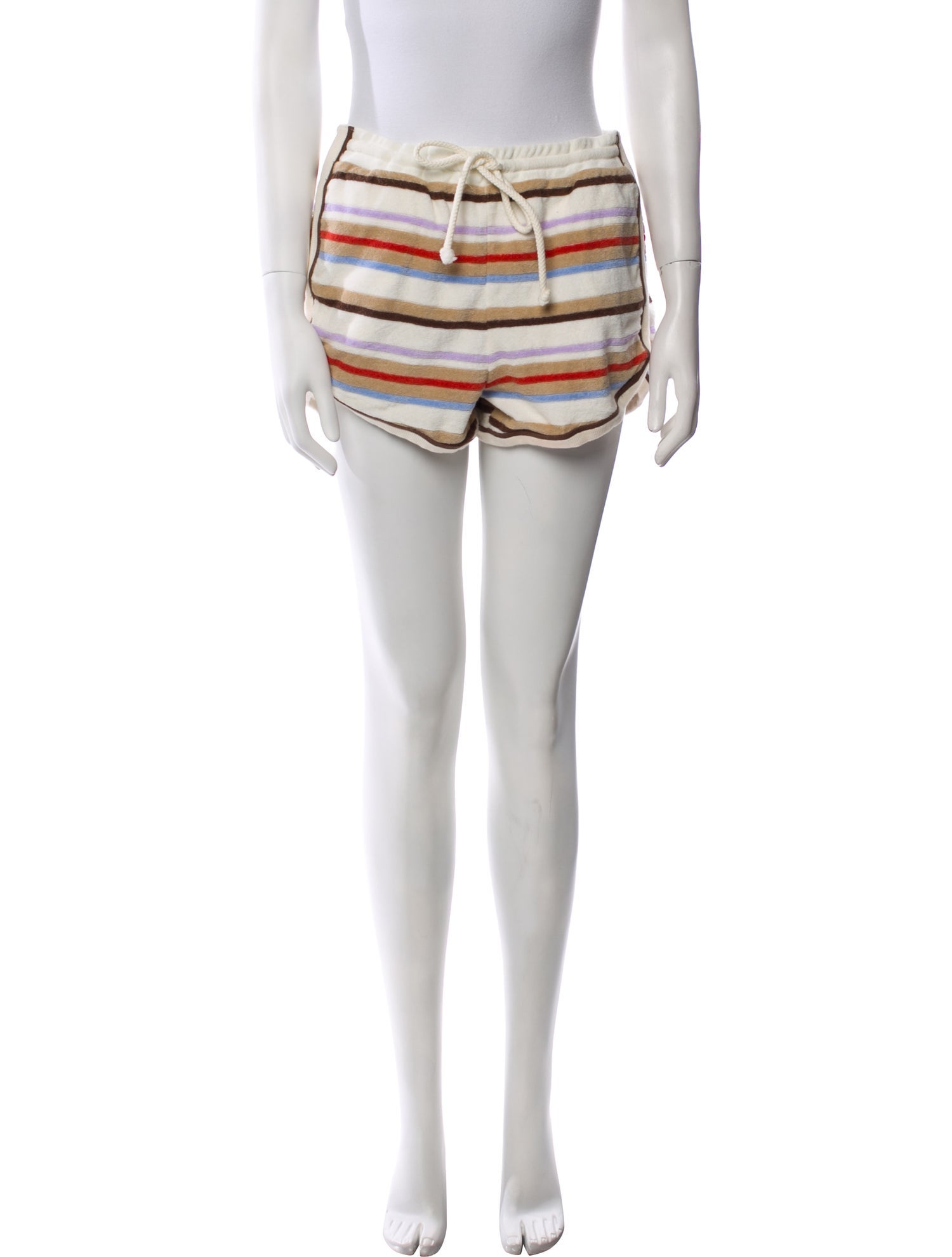 Veronica Beard Striped Mini Shorts