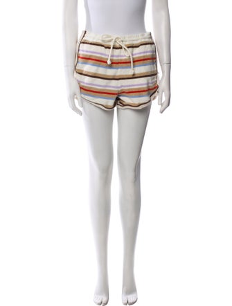 Veronica Beard Striped Mini Shorts