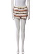 Veronica Beard Striped Mini Shorts