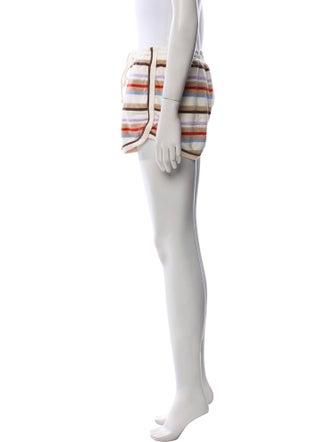 Veronica Beard Striped Mini Shorts