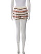 Veronica Beard Striped Mini Shorts