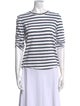 Veronica Beard Striped Crew Neck T-Shirt