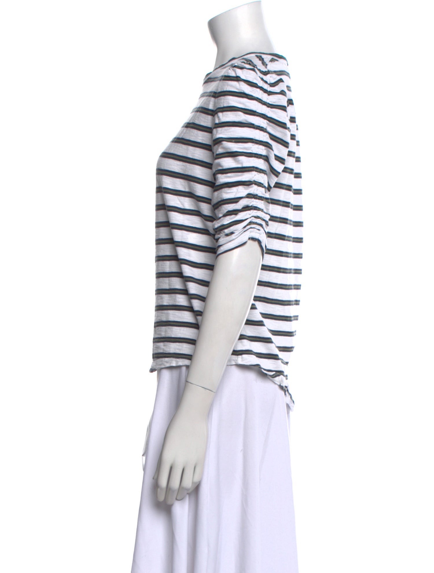 Veronica Beard Striped Crew Neck T-Shirt